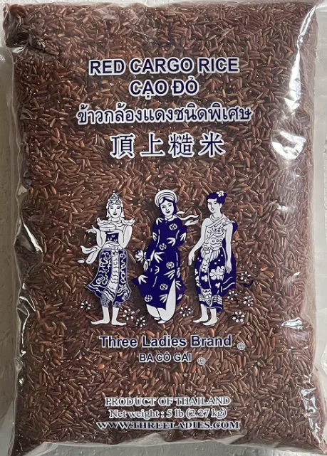 3 LADIES RED CARGO RICE 5 LBS
