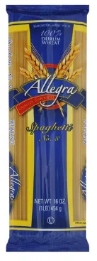 ALLEGRA SPAGHETTI PASTA 12/16oz