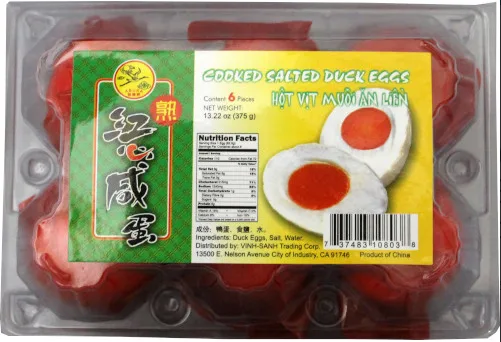 ASUKA COOKED SALTED DUCK EGGS 6pcs