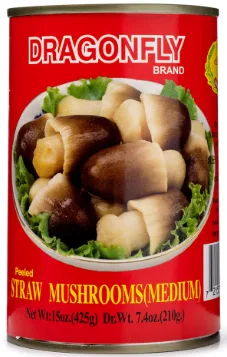 DRAGONFLY STRAW MUSHROOM /PEELED/M 15 OZ