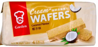GARDEN - CREAM WAFERS COCONUT 24/200g