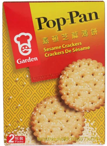 GARDEN - POP-PAN SESAME CRACKERS 12/8oz
