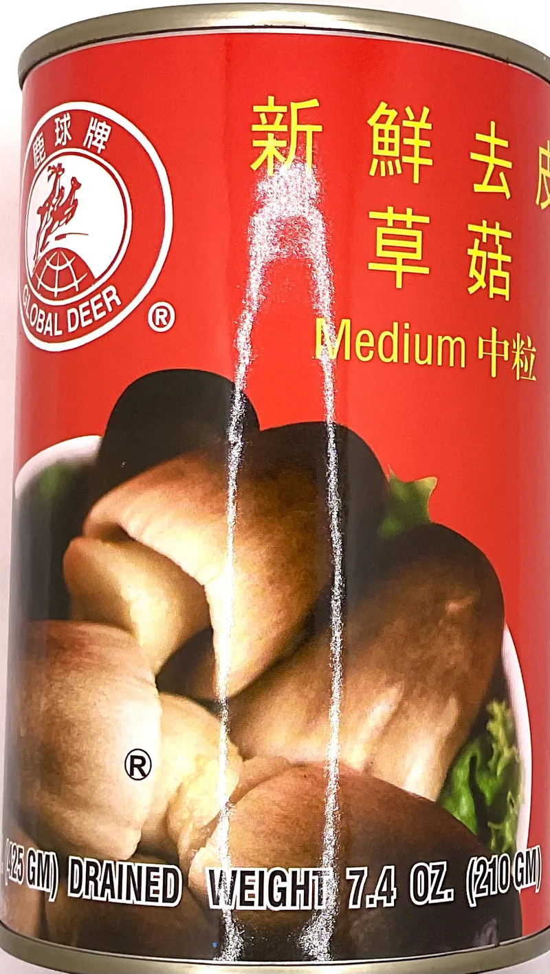 GD WHOLE STRAW MUSHROOMS PEELED 15oz