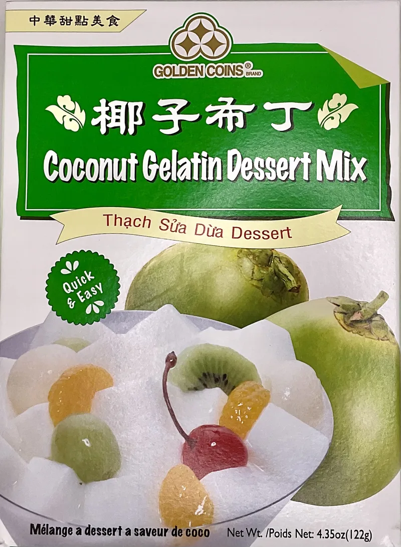 GOLDEN COINS - COCO. GELATIN DESSERT MIX 24/4.35oz