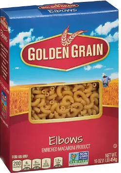 GOLDEN GRAIN - ELBOW MACARONI 20/16oz