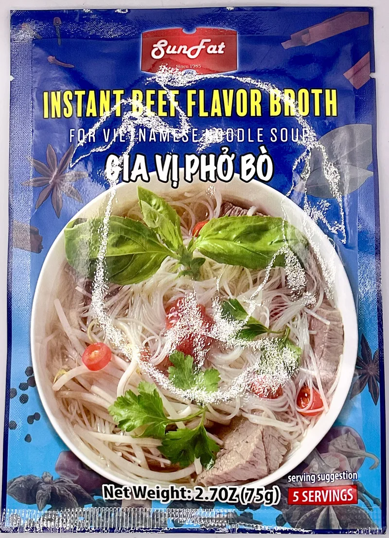 INSTANT BEEF FLAVVOR BROTH NET WT 48/2.7 OZ