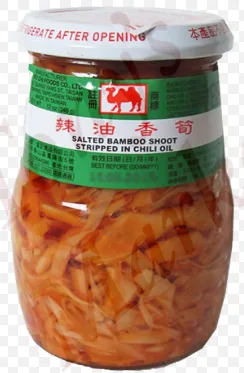 L&W - SALTED BAMBOO SHOOT STRIPPED IN CHILI OIL 24/370g