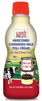 LEES SWEETENED CONDENSED MILK FULL CREAM 14OZ