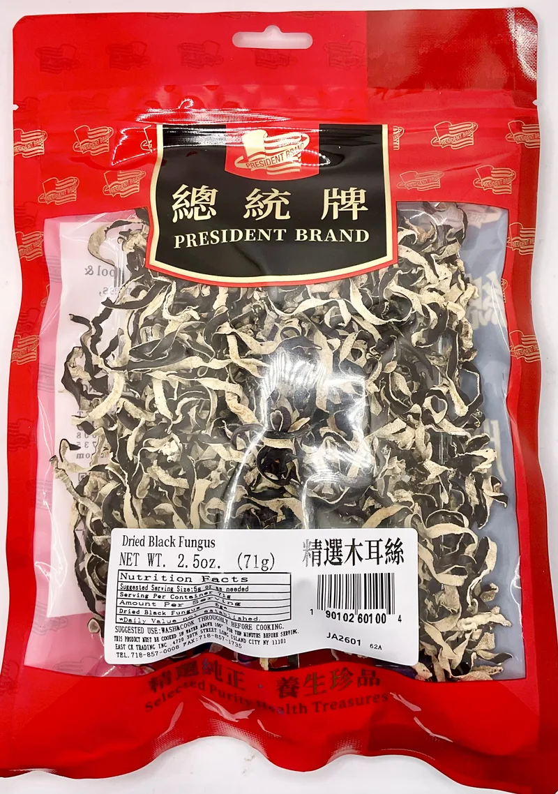 PRESIDENT BRAND DRIED BLACK FUNGUS 2.5oz