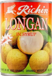 RICHIN LONGAN IN SYRUP 20OZ
