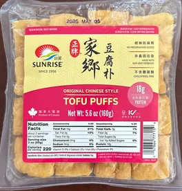 Sunrise - US Organic Chinese Style Tofu Puffs 10/5.6oz