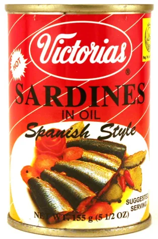 VICTORIAS - SARDINES IN OIL SPANISH STYLE (HOT) 100/155g