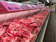 Butcher counter at Manila Oriental Market